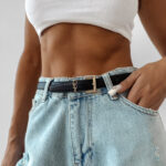 Pasek z ekoskóry OLAVOGA VIVATERAL czarny