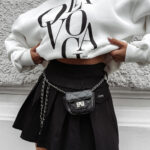 Spódnico-spodenki plisowane OLAVOGA TIDE czarne