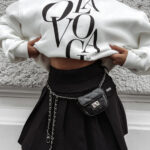 Spódnico-spodenki plisowane OLAVOGA TIDE czarne