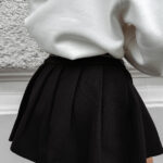 Spódnico-spodenki plisowane OLAVOGA TIDE czarne