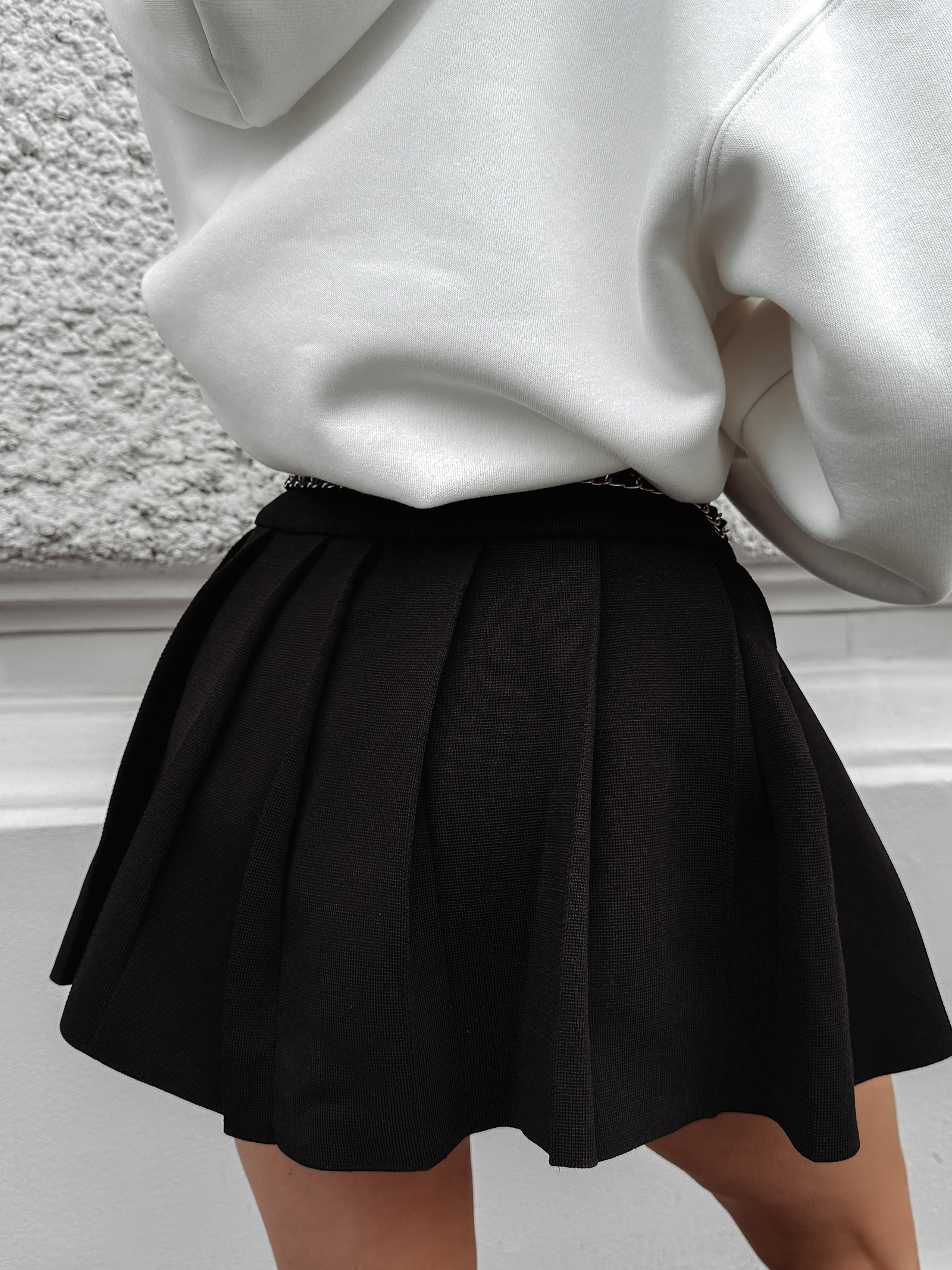 Spódnico-spodenki plisowane OLAVOGA TIDE czarne