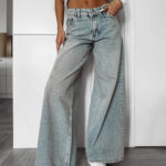 Spodnie jeansowe FASOLITA OLAVOGA niebieskie