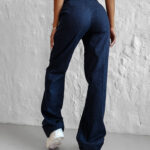 Spodnie jeansowe OLAVOGA FROSTED INDIGO granatowy