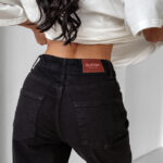 Spodnie mom fit LOFI OLAVOGA czarne