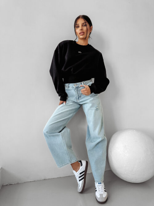 Spodnie jeansowe baggy OLAVOGA LOOMA niebieskie