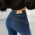 Spodnie dzwony jeansowe YUON OLAVOGA niebieskie