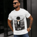 T-shirt męski z nadrukiem BALMA OLAVOGA ecru