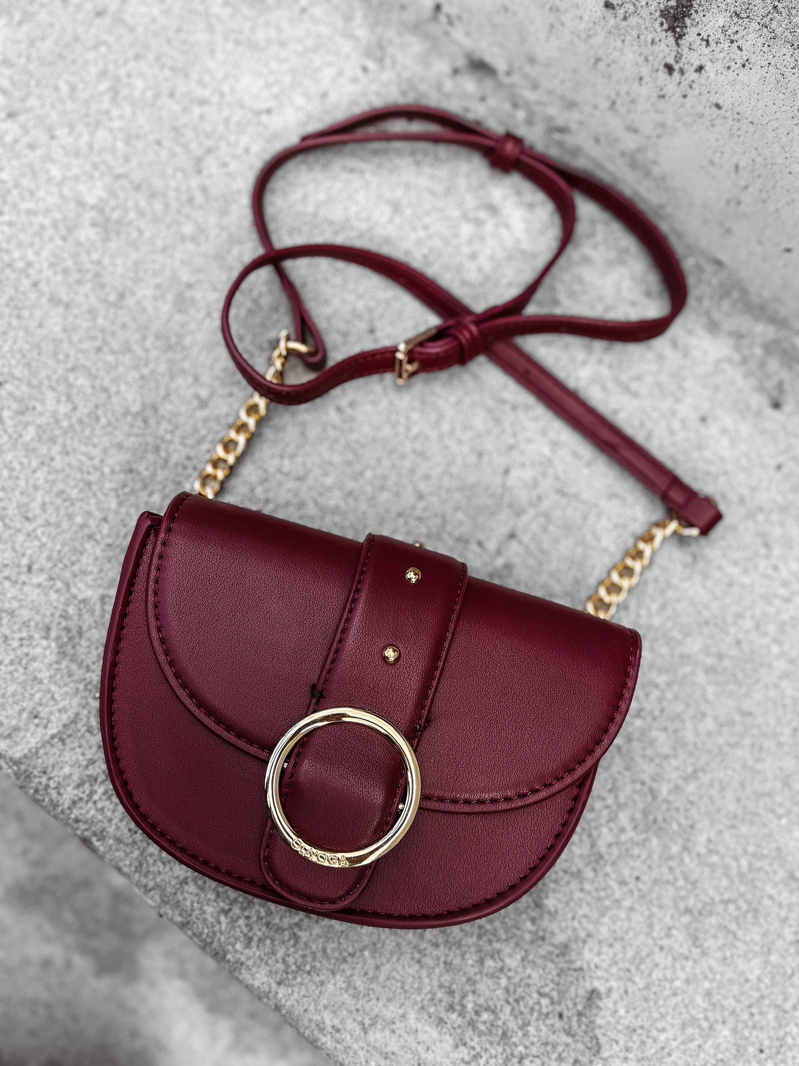 Torebka damska listonoszka OLAVOGA NOVA bordowa Torebka damska listonoszka OLAVOGA NOVA bordowa