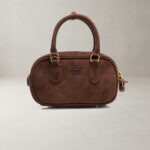 Torebka zamszowa OLAVOGA FORBIDDEN jasny brąz