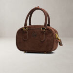 Torebka zamszowa OLAVOGA FORBIDDEN jasny brąz