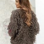 Sweter z frędzlami Marshi fango