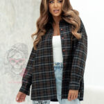 Koszula w kratę Agusti II szaro-brązowa