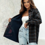 Koszula w kratę Agusti II szaro-brązowa