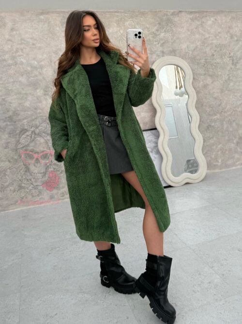 Płaszcz miś Teddy Coat zielony