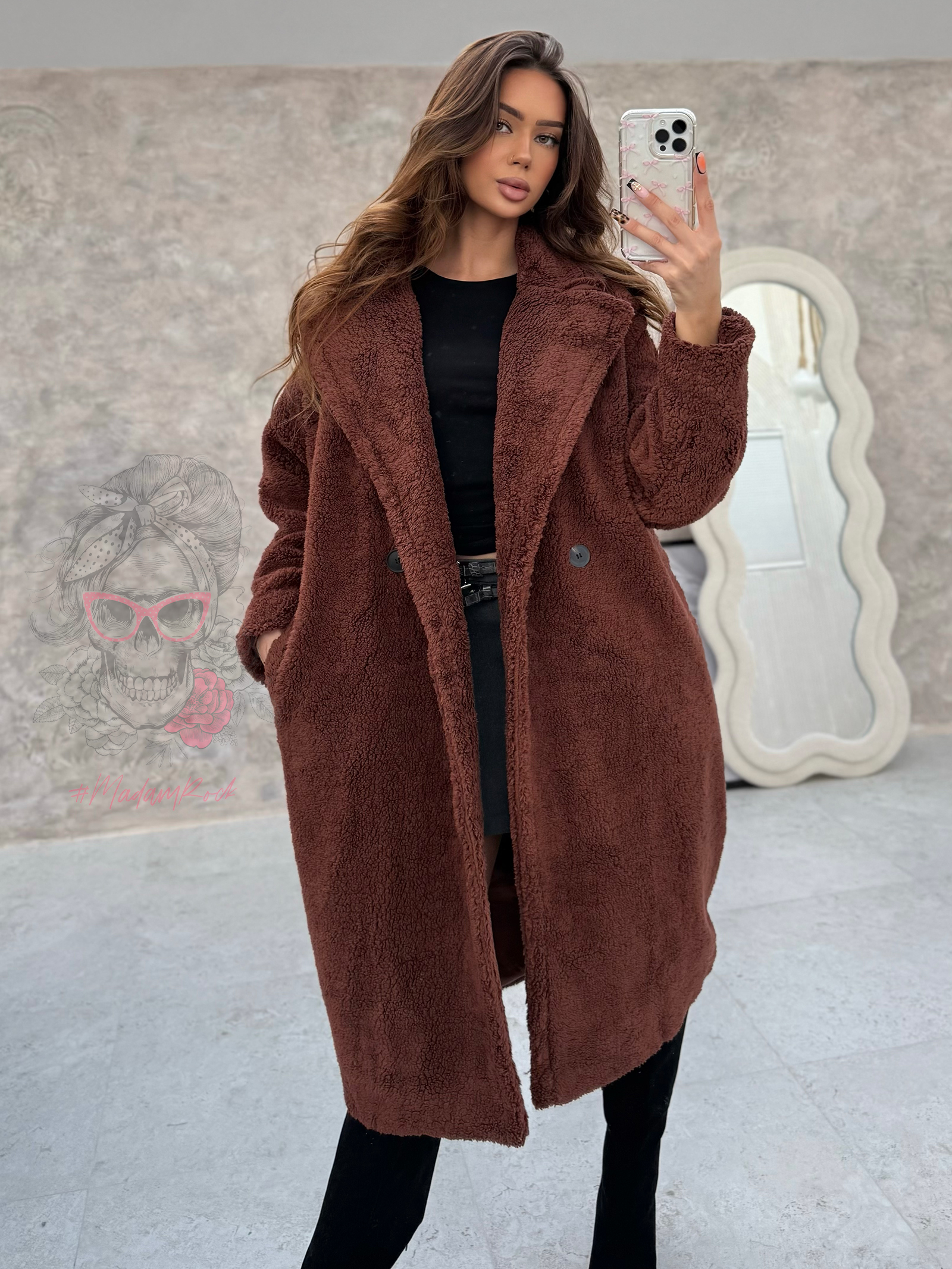 Płaszcz miś Teddy Coat brązowy