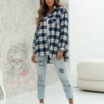 Koszula bawełniana w krate Cortos niebieska