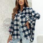 Koszula bawełniana w krate Cortos niebieska