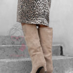 Kozaki zamszowe Swert beżowe