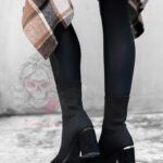 Botki damskie dopasowane Madam Dikaso czarne