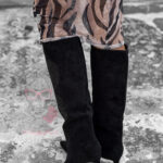 Kozaki zamszowe Swert czarne