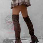 Kozaki za kolano Caples brązowe