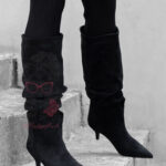 Kozaki na szpilce Vastu czarne