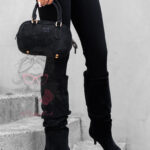 Kozaki na szpilce Vastu czarne