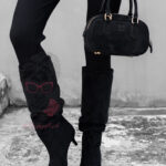 Kozaki na szpilce Vastu czarne