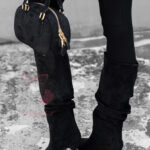 Kozaki na szpilce Vastu czarne