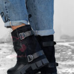 Workery z klamrami Rock Inugo czarne