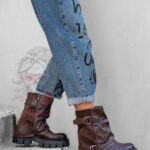 Workery z klamrami Rock Inugo brązowe