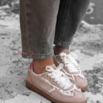 Buty sportowe z koronką Madam Mailend beżowe