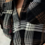 Koszula w kratę Agusti II szaro-brązowa