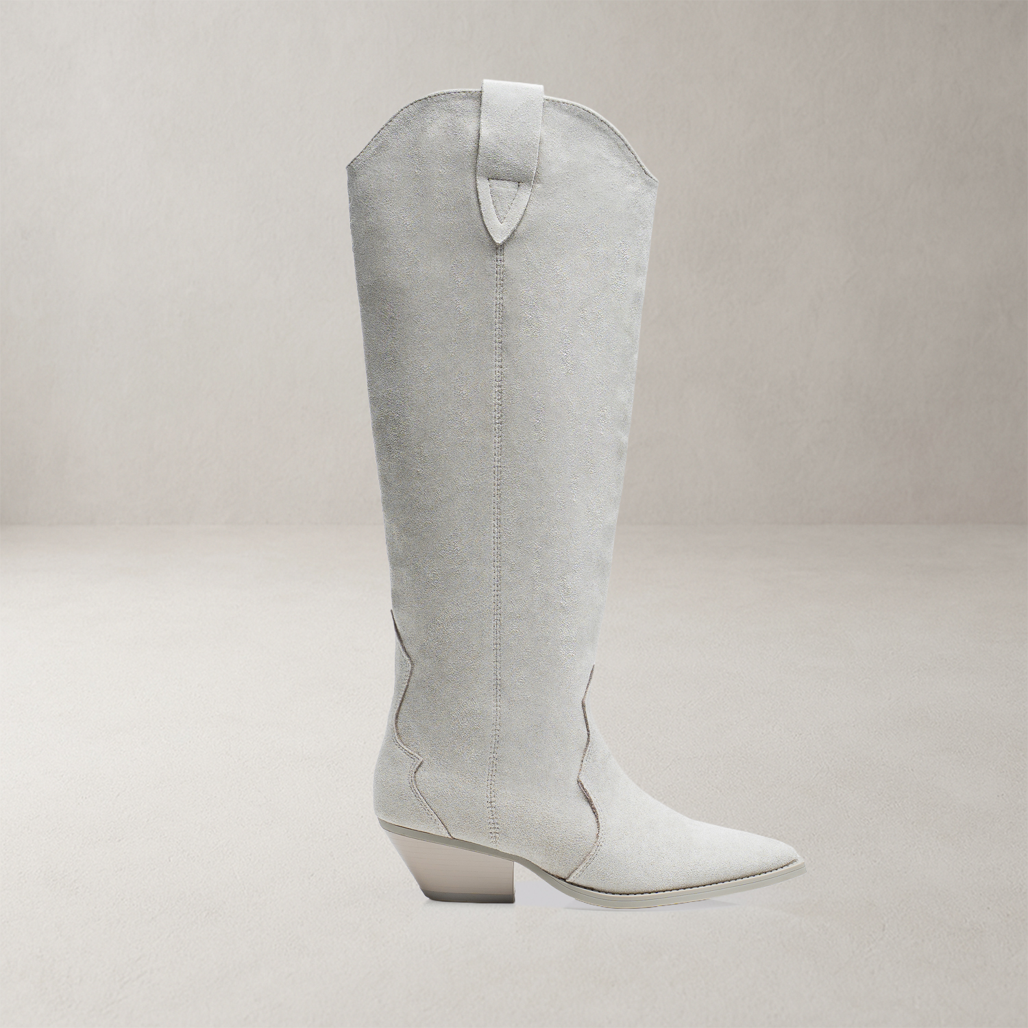 Kozaki kowbojki zamszowe OLAVOGA POINT beżowe