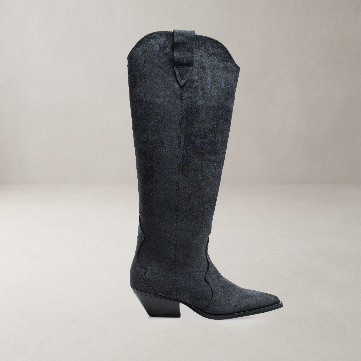 Kozaki kowbojki zamszowe OLAVOGA POINT grafitowe Kozaki kowbojki zamszowe OLAVOGA POINT grafitowe