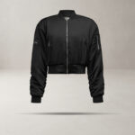 Kurtka bomberka damska OLAVOGA SILENCE czarna