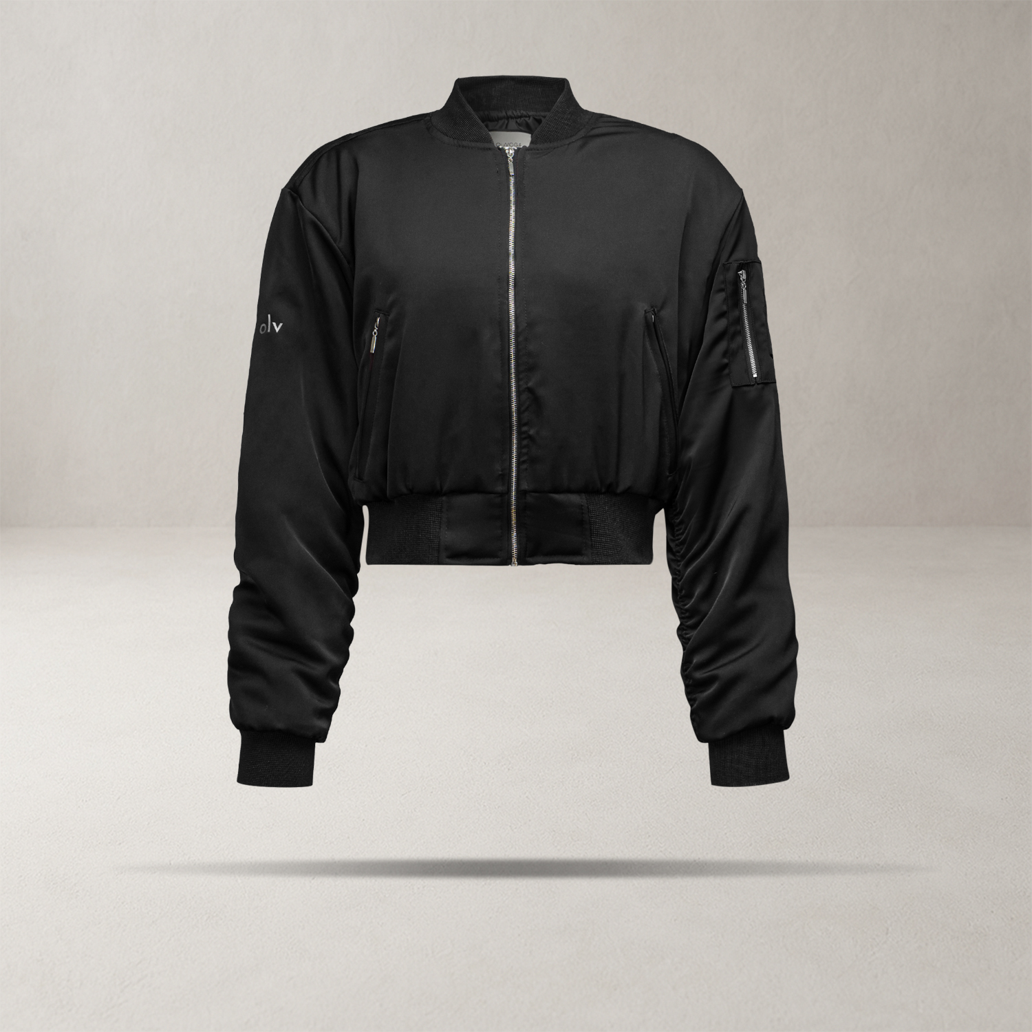 Kurtka bomberka damska OLAVOGA SILENCE czarna