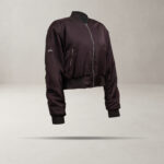 Kurtka bomberka damska OLAVOGA SILENCE brązowa