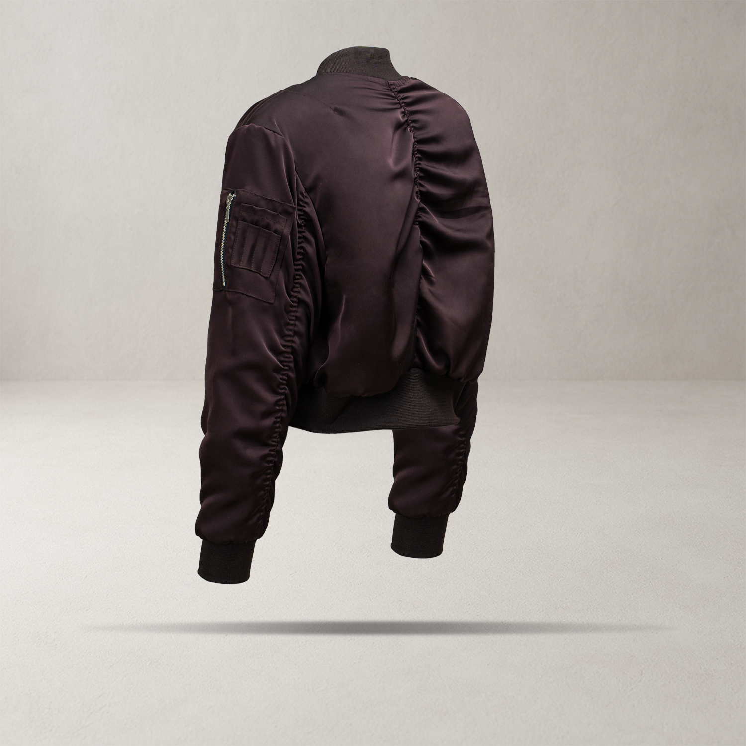 Kurtka bomberka damska OLAVOGA SILENCE brązowa