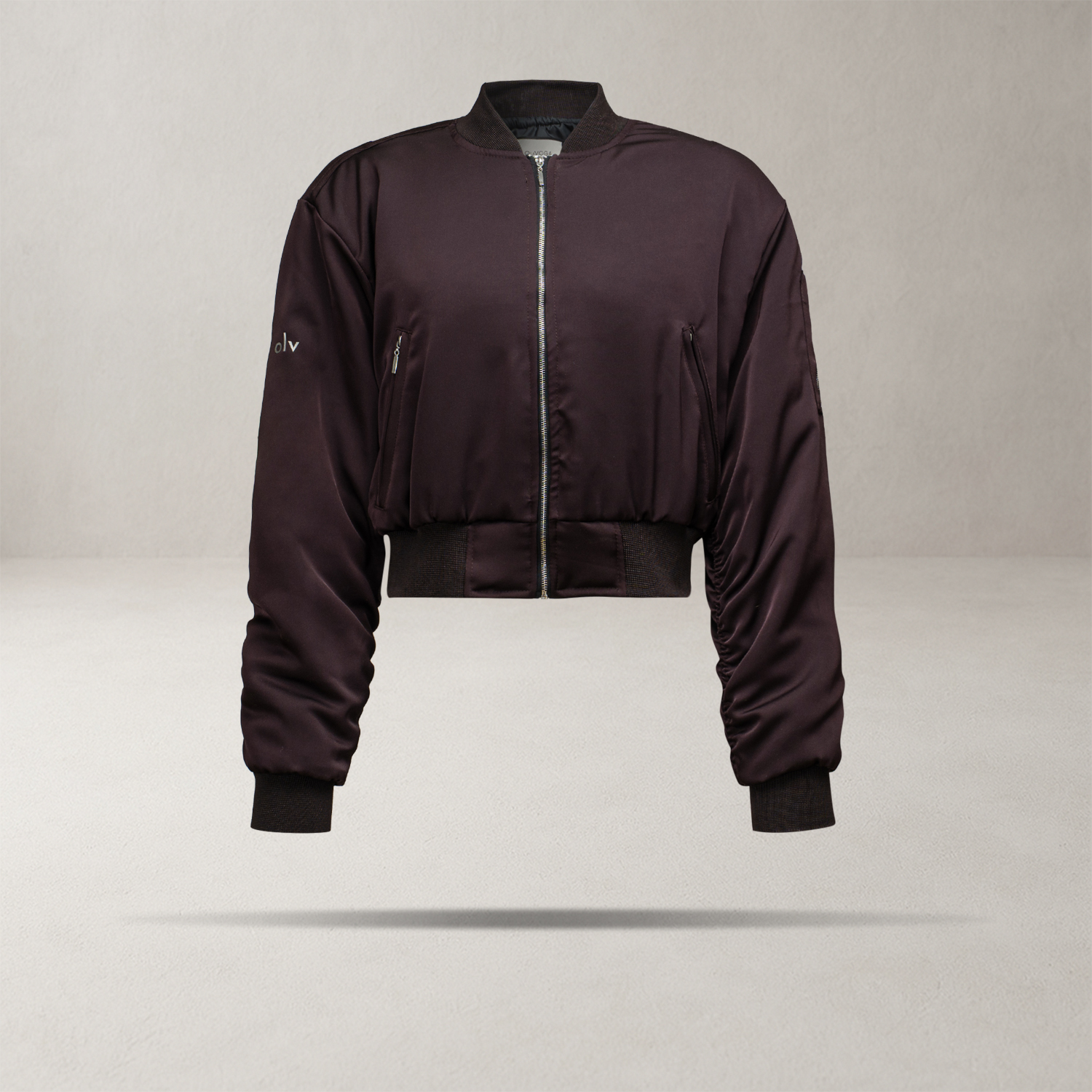 Kurtka bomberka damska OLAVOGA SILENCE brązowa