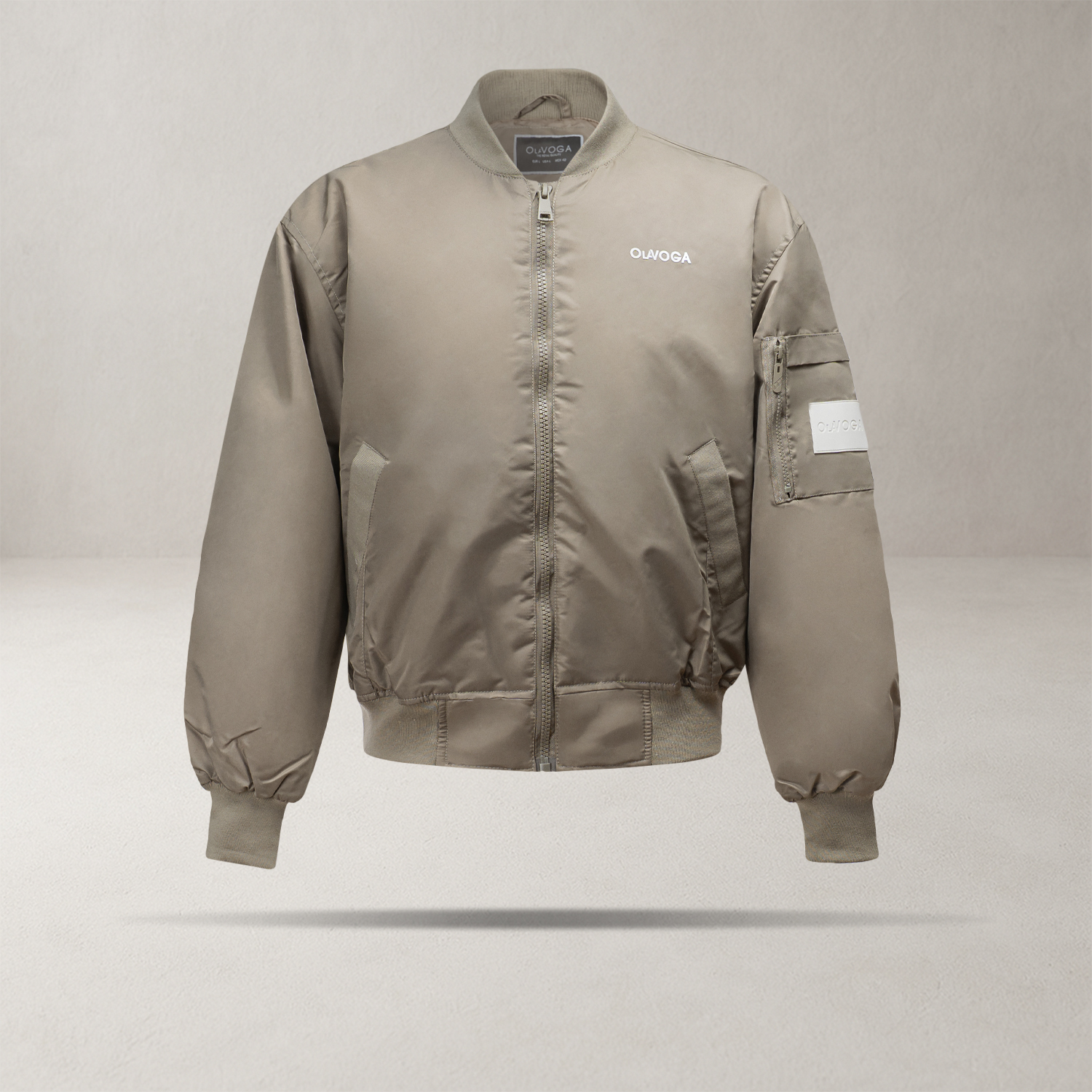 Kurtka męska OLAVOGA WOOLY bomberka przejściowa khaki Kurtka męska OLAVOGA WOOLY bomberka przejściowa khaki