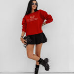 Bluza damska OLAVOGA FALL ESSENCE czerwona