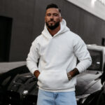 Bluza męska OLAVOGA hoodie VITREGNO ecru