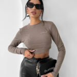 Bluzka damska OLAVOGA SAE beżowa