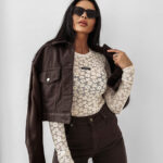 Body koronkowe OLAVOGA RAINSPELL beżowe