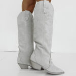 Kozaki kowbojki zamszowe OLAVOGA POINT beżowe