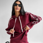 Komplet damski OLAVOGA LAROSE bordowy