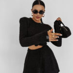 Komplet dzianinowy OLAVOGA MERSILIA czarny