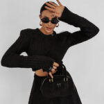 Komplet dzianinowy OLAVOGA MERSILIA czarny