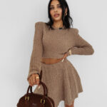 Komplet dzianinowy OLAVOGA MERSILIA beżowy